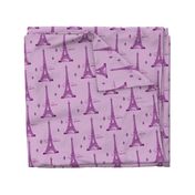 Eiffel Tower purple/lt purple by Paris Bebe Fabric- Paris Bound