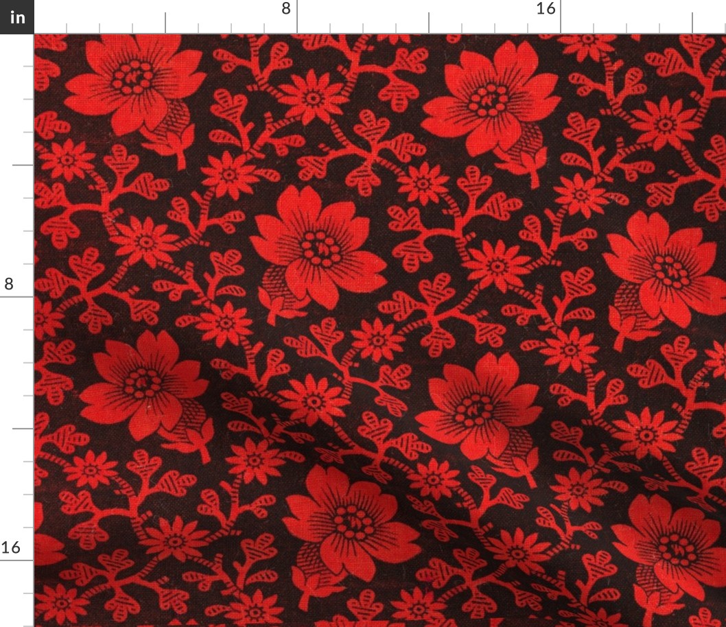 Pre-Revolutionary Floral cloth