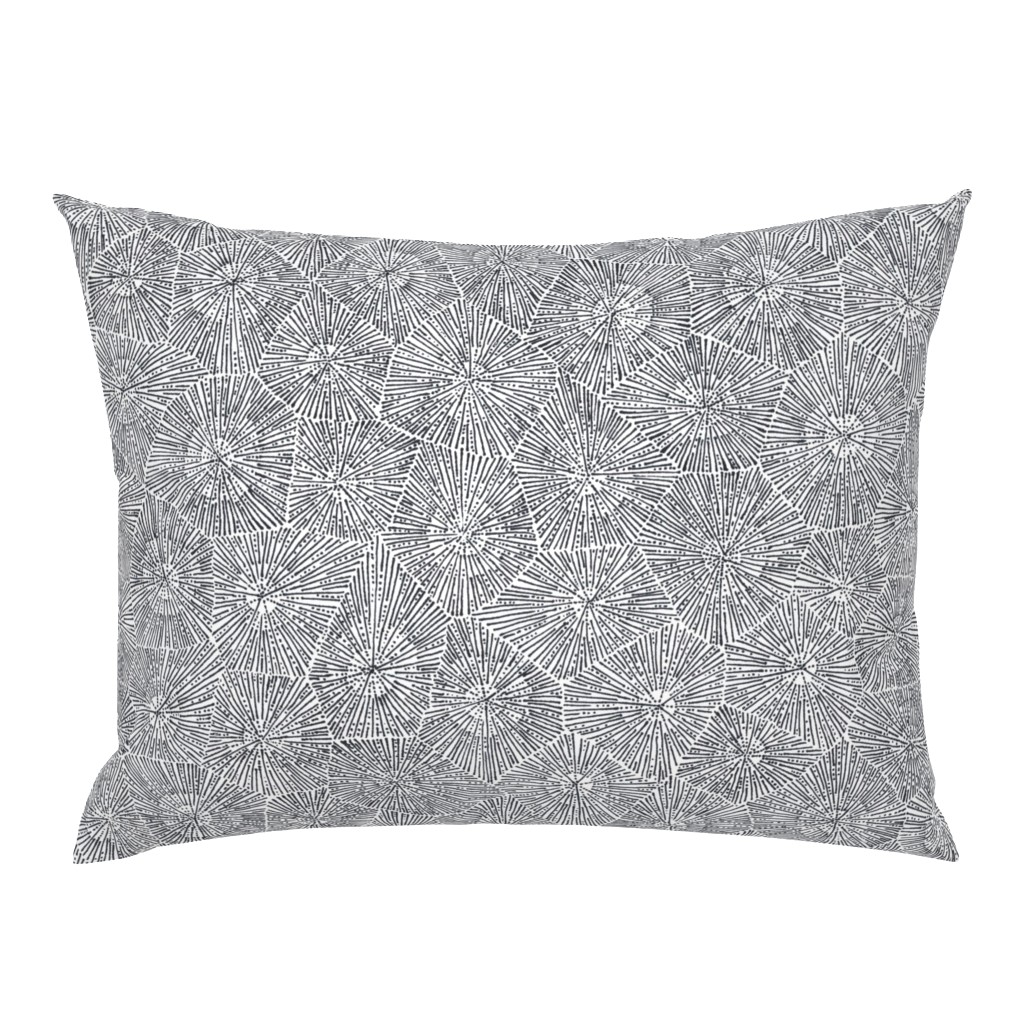 extra-large petoskey stone pattern in black and white