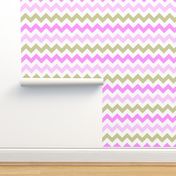 Pink & Tan Chevron