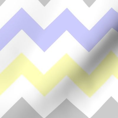 Yellow & Gray Chevron