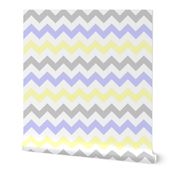 Yellow & Gray Chevron