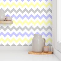 Yellow & Gray Chevron