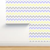 Yellow & Gray Chevron