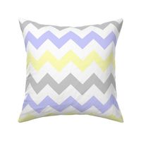 Yellow & Gray Chevron