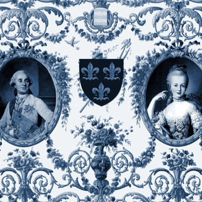 Rococo Lovers ~ Louis XVI and Marie Antoinette ~ Blue 