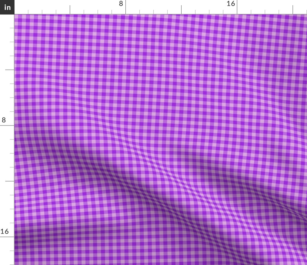 bright purple gingham, 1/4" squares 