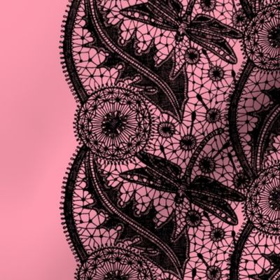 Dragonfly Lace ~ Tiers ~ Pink & Black ~ ELOISE!