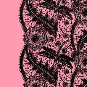 Dragonfly Lace ~ Tiers ~ Pink & Black ~ ELOISE!