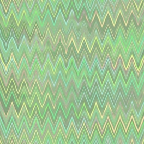 zigzag in melon green