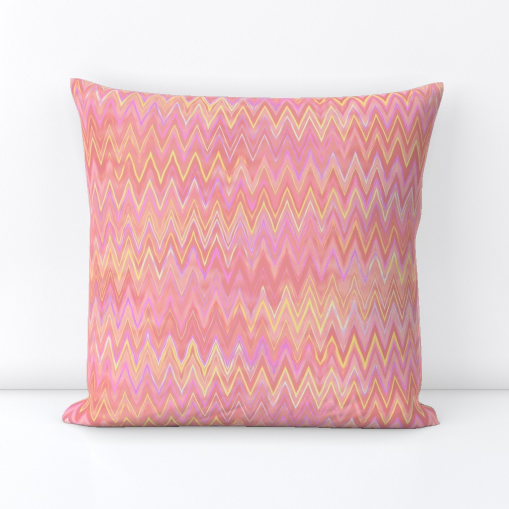 zigzag in sherbet pink