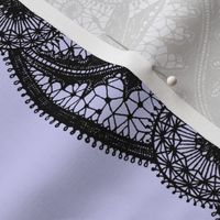 Dragonfly Lace ~ Tiers ~ Periwinkle & Black 