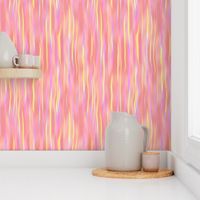 waterfall stripes in sherbet pink