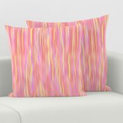 waterfall stripes in sherbet pink