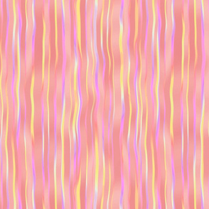 waterfall stripes in sherbet pink