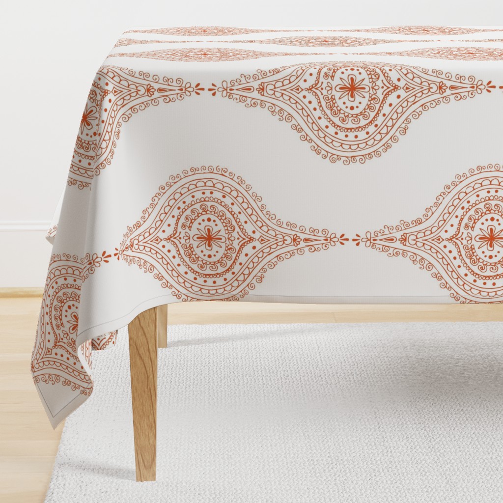 Moroccan Orange on White