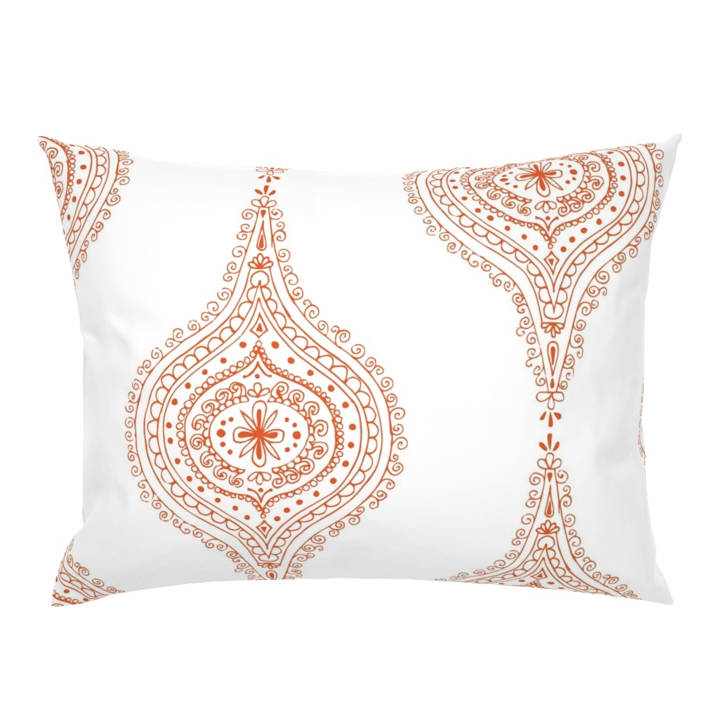 Moroccan Orange on White