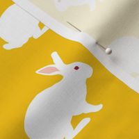 White Rabbit on Goldenrod