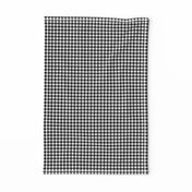 black and white gingham, 1/4" squares