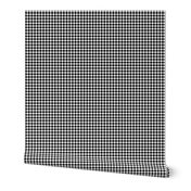 black and white gingham, 1/4" squares