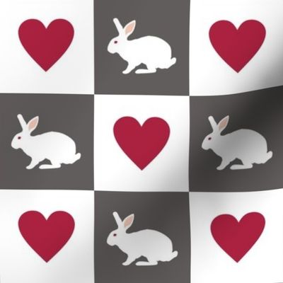 White Rabbit Plays Chess with the Queen of Hearts