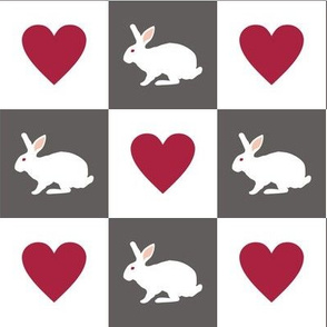 White Rabbit Plays Chess with the Queen of Hearts