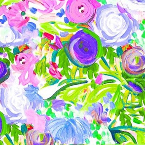 Springtime Monet Floral Painting Print