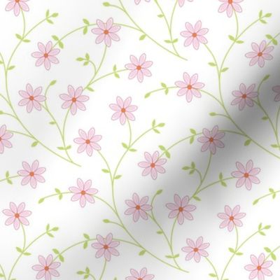 Daisy vine pink white