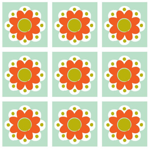 flowertile orange