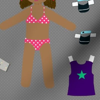 paper dolls grey