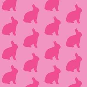 Pink bunnies on pink