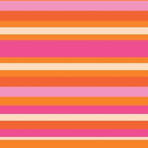 Pink and orange stripes