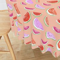 Watercolor Watermelon // Peachy