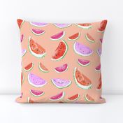 Watercolor Watermelon // Peachy