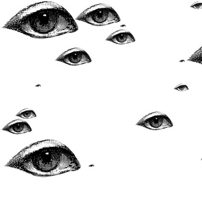 Anime Eyes Fabric, Wallpaper and Home Decor