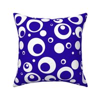 Circles and Dots Electric Blue Medium