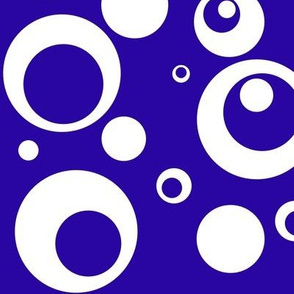 Circles and Dots Electric Blue Medium