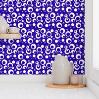 Circles and Dots Electric Blue Small