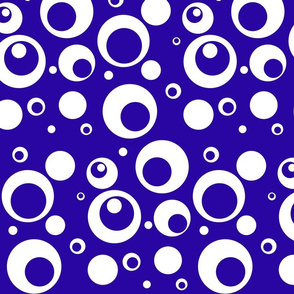 Circles and Dots Electric Blue Small