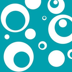 Circles and Dots in Turquoise