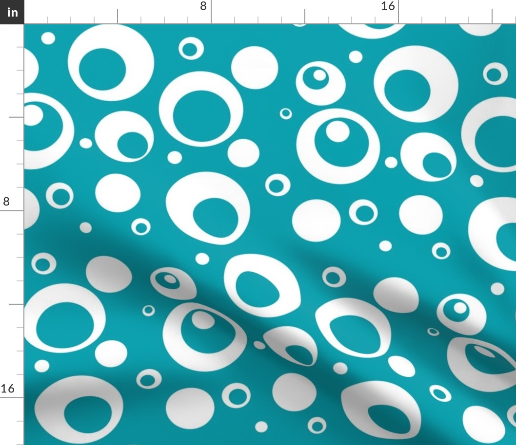 Circles and Dots in Turquoise