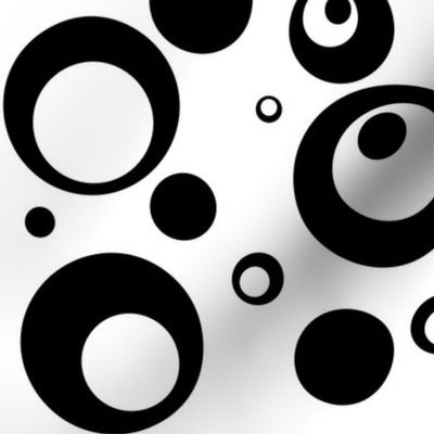 Circles and Dots in White