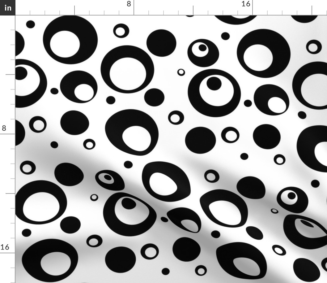 Circles and Dots in White