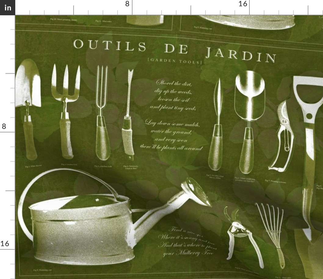 Outils de jardin: Olive, darker