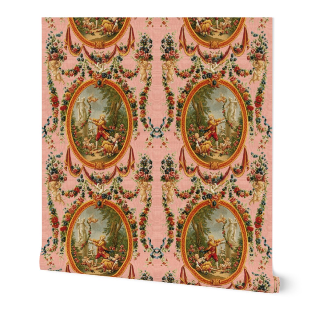 Rococo Swingers ~ Marie Antionette Pink Moire