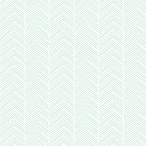 chevron love ice mint green