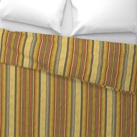 Patriot stripe linen in red, blue and tan