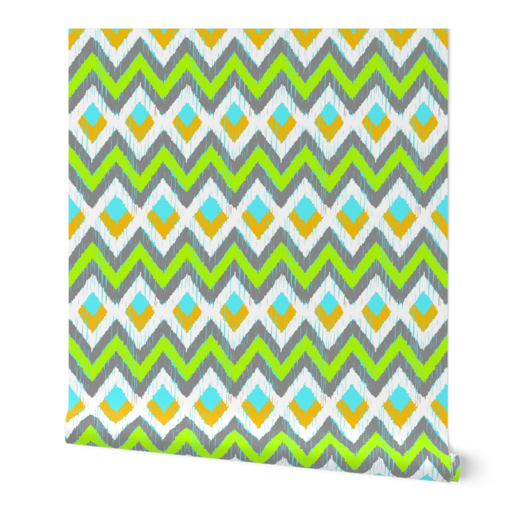 NATIVO - lime, aqua, goldenrod + cool gray