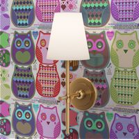 funky owls-cut and sew pattern