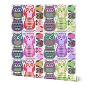 funky owls-cut and sew pattern